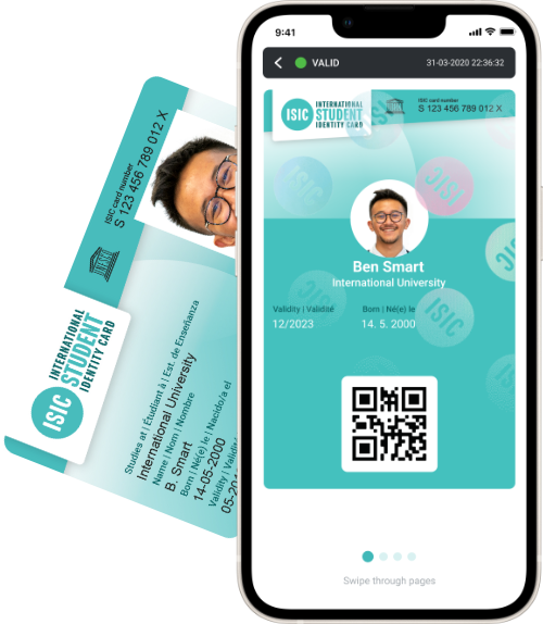 La tarjeta ISIC y la tarjeta digital en el teléfono